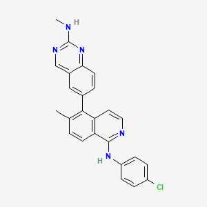 molecular formula C25H20ClN5 B13871824 Aminoquinazoline, 18 