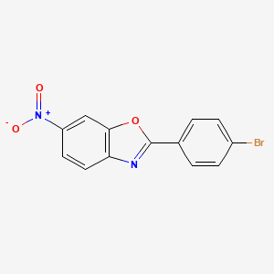 molecular formula C13H7BrN2O3 B13871850 2-(4-Bromophenyl)-6-nitro-1,3-benzoxazole 