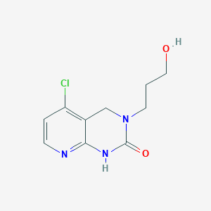 molecular formula C10H12ClN3O2 B13871852 5-Chloro-3-(3-hydroxypropyl)-1,4-dihydropyrido[2,3-d]pyrimidin-2-one 