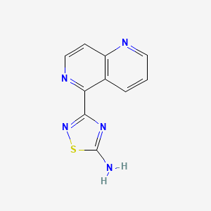 3-(1,6-Naphthyridin-5-yl)-1,2,4-thiadiazol-5-amine