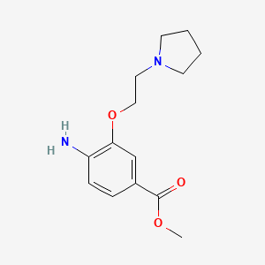 Methyl 4-amino-3-(2-pyrrolidin-1-ylethoxy)benzoate