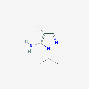 molecular formula C7H13N3 B1387200 1-异丙基-4-甲基-1H-吡唑-5-胺 CAS No. 3524-50-3