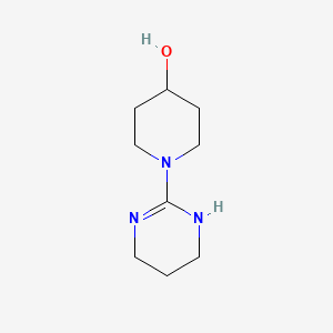 molecular formula C9H17N3O B13872011 1-(1,4,5,6-Tetrahydropyrimidin-2-yl)piperidin-4-ol 