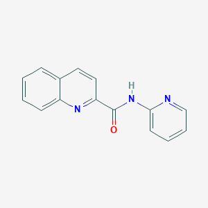 molecular formula C15H11N3O B13872015 N-pyridin-2-ylquinoline-2-carboxamide 