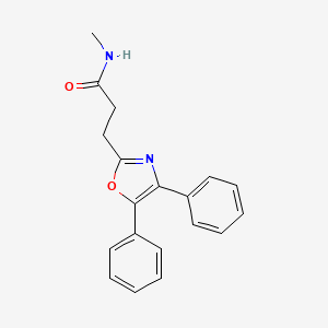 molecular formula C19H18N2O2 B13872017 3-(4,5-diphenyl-1,3-oxazol-2-yl)-N-methylpropanamide 