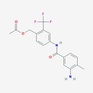 [4-[(3-Amino-4-methylbenzoyl)amino]-2-(trifluoromethyl)phenyl]methyl acetate