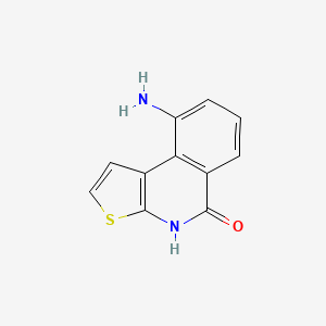 molecular formula C11H8N2OS B13872058 9-amino-4H-thieno[2,3-c]isoquinolin-5-one 