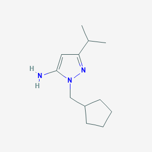 2-(Cyclopentylmethyl)-5-propan-2-ylpyrazol-3-amine