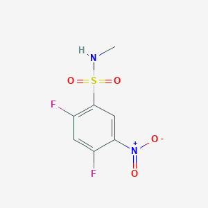 molecular formula C7H6F2N2O4S B1387208 2,4-二氟-N-甲基-5-硝基苯磺酰胺 CAS No. 1040061-22-0