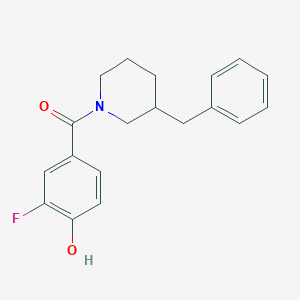 (3-Benzylpiperidin-1-yl)(3-fluoro-4-hydroxyphenyl)methanone