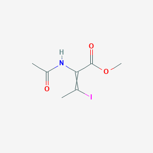 (Z)-methyl 2-acetamido-3-iodobut-2-enoate