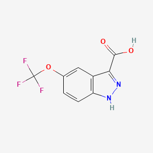 molecular formula C9H5F3N2O3 B1387215 5-(三氟甲氧基)-1H-吲唑-3-羧酸 CAS No. 869782-94-5