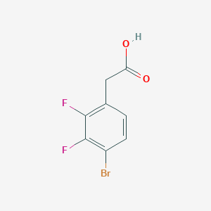 molecular formula C8H5BrF2O2 B1387216 2-(4-Bromo-2,3-difluorophenyl)acetic acid CAS No. 887586-48-3