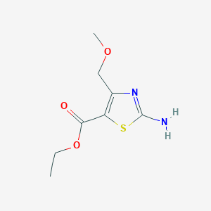 molecular formula C8H12N2O3S B1387217 Ethyl 2-Amino-4-(methoxymethyl)thiazole-5-carboxylate CAS No. 905807-82-1