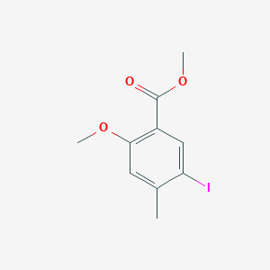 molecular formula C10H11IO3 B1387219 Methyl 5-iodo-2-methoxy-4-methylbenzoate CAS No. 914225-32-4