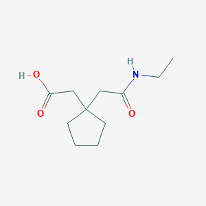 2-[1-[2-(Ethylamino)-2-oxoethyl]cyclopentyl]acetic acid