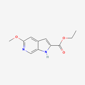 molecular formula C11H12N2O3 B1387220 5-甲氧基-1H-吡咯并[2,3-c]吡啶-2-羧酸乙酯 CAS No. 3469-63-4