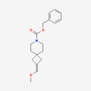 molecular formula C18H23NO3 B13872205 Benzyl 2-(methoxymethylene)-7-azaspiro[3.5]nonane-7-carboxylate 