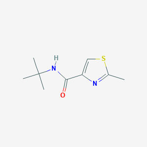 molecular formula C9H14N2OS B13872234 N-tert-butyl-2-methyl-1,3-thiazole-4-carboxamide 