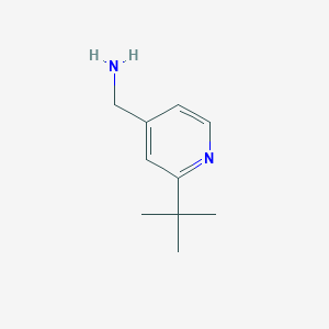 molecular formula C10H16N2 B13872241 (2-Tert-butylpyridin-4-YL)methylamine 