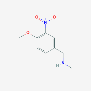 molecular formula C9H12N2O3 B1387225 1-(4-methoxy-3-nitrophenyl)-N-methylmethanamine CAS No. 732976-89-5