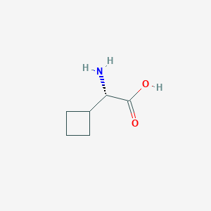 molecular formula C6H11NO2 B1387227 (S)-2-Amino-2-cyclobutylacetic acid CAS No. 49607-08-1