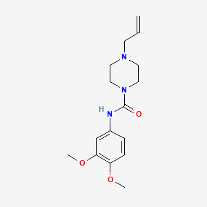 N-(3,4-dimethoxyphenyl)-4-prop-2-enylpiperazine-1-carboxamide