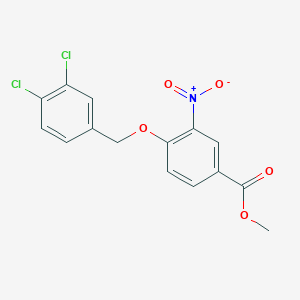 Methyl 4-[(3,4-dichlorobenzyl)oxy]-3-nitrobenzenecarboxylate