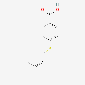 4-(3-Methylbut-2-enylsulfanyl)benzoic acid