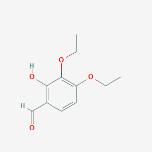 molecular formula C11H14O4 B13872333 3,4-Diethoxy-2-hydroxybenzaldehyde CAS No. 91849-60-4