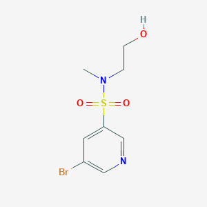 molecular formula C8H11BrN2O3S B13872336 5-bromo-N-(2-hydroxyethyl)-N-methylpyridine-3-sulfonamide 