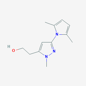 2-[3-(2,5-dimethyl-1H-pyrrol-1-yl)-1-methyl-1H-pyrazol-5-yl]ethanol