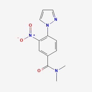 N,N-dimethyl-3-nitro-4-(1H-pyrazol-1-yl)benzenecarboxamide