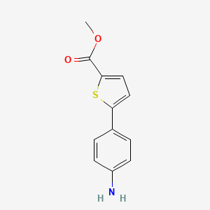 molecular formula C12H11NO2S B13872410 Methyl 5-(4-aminophenyl)thiophene-2-carboxylate 