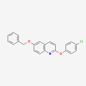 2-(4-Chlorophenoxy)-6-phenylmethoxyquinoline