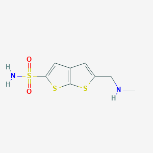 5-Methylaminomethyl-thieno[2,3-b]thiophene-2-sulfonic acid amide; hydrochloride