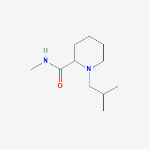 molecular formula C11H22N2O B13872470 N-methyl-1-(2-methylpropyl)piperidine-2-carboxamide 