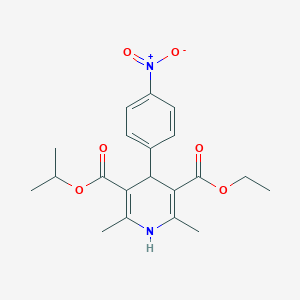 Ethyl propan-2-yl 2,6-dimethyl-4-(4-nitrophenyl)-1,4-dihydropyridine-3,5-dicarboxylate