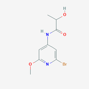 N-(2-bromo-6-methoxypyridin-4-yl)-2-hydroxypropanamide