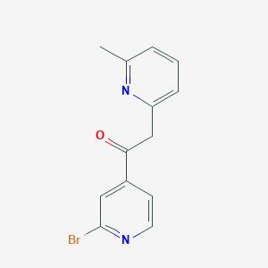 1-[2-Bromo-pyridin-4-yl]-2-[6-methyl-pyridin-2-yl]-ethanone