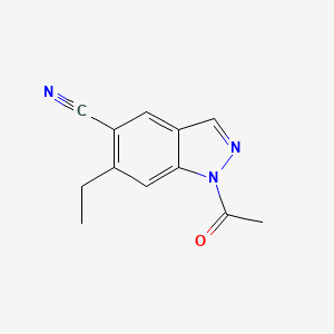 1-Acetyl-6-ethyl-1H-indazole-5-carbonitrile