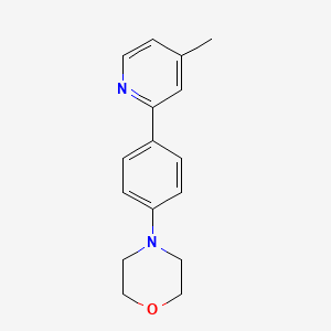 molecular formula C16H18N2O B13872552 4-[4-(4-Methylpyridin-2-yl)phenyl]morpholine 