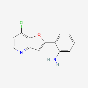 2-(7-Chlorofuro[3,2-b]pyridin-2-yl)aniline