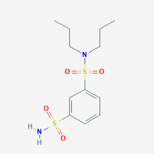 molecular formula C12H20N2O4S2 B13872633 N1,N1-dipropyl-1,3-benzenedisulfonamide CAS No. 32548-97-3