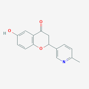 6-Hydroxy-2-(6-methylpyridin-3-yl)-2,3-dihydrochromen-4-one