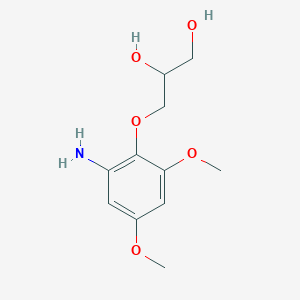 3-(2-Amino-4,6-dimethoxyphenoxy)propane-1,2-diol