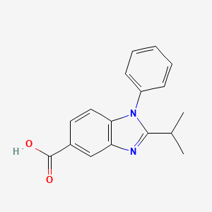 1-Phenyl-2-propan-2-ylbenzimidazole-5-carboxylic acid