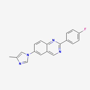 2-(4-Fluorophenyl)-6-(4-methylimidazol-1-yl)quinazoline