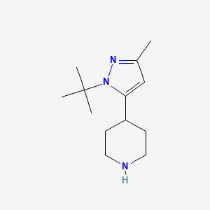 4-(1-tert-butyl-3-methyl-1H-pyrazol-5-yl)piperidine