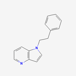 molecular formula C15H14N2 B13872730 1-Phenethyl-1H-pyrrolo[3,2-b]pyridine 